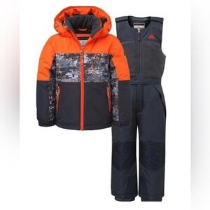 Snozu Kids 2 Piece Snowsuit Size
5 With Removable Hood Adjustable Bib Snow Pant